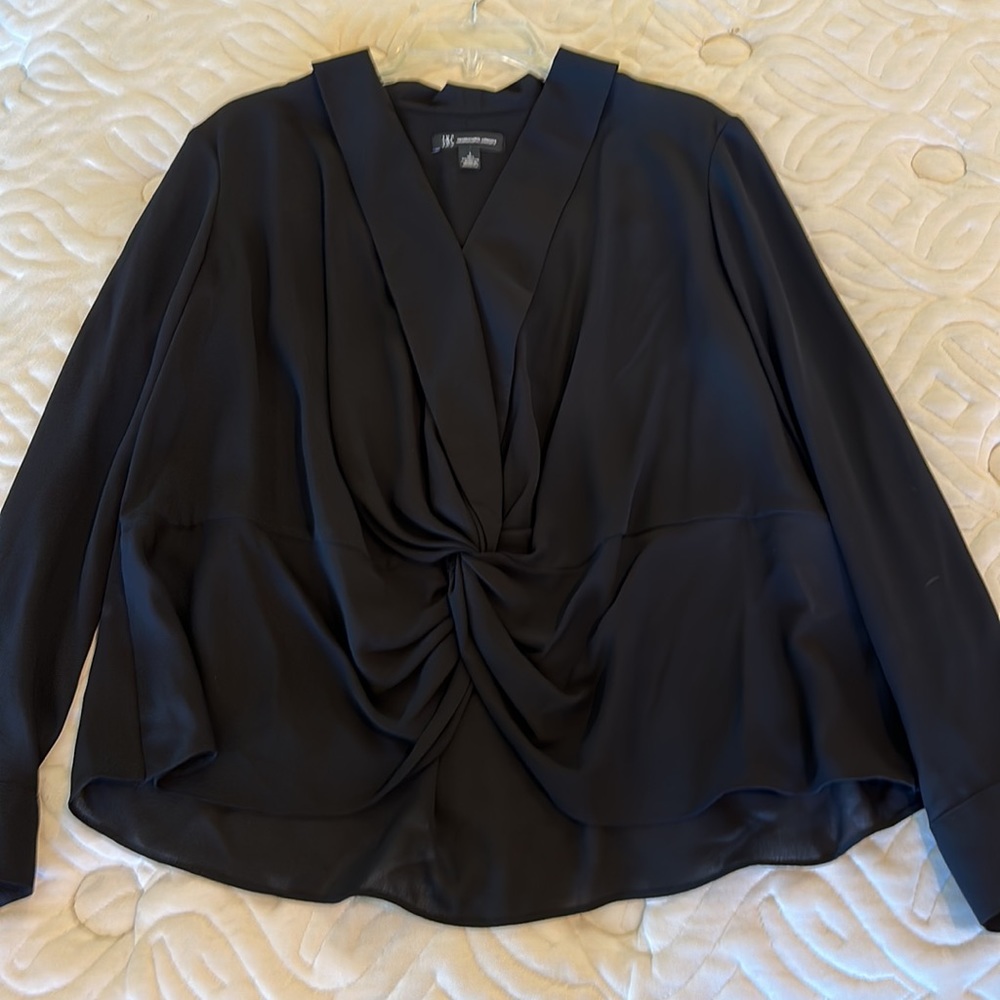 INC black dressy top size large